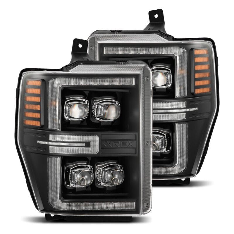 AlphaRex — AlphaRex 08-10 Ford F250-550 NOVA-Series LED Projector Headlights Black w/Activ Light/Seq Signal
Projector Headlights