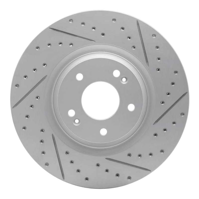 R1 Concepts — R1 19-22 Hyundai Veloster N Front Right Drilled & Slotted Geo-Carbon Rotor