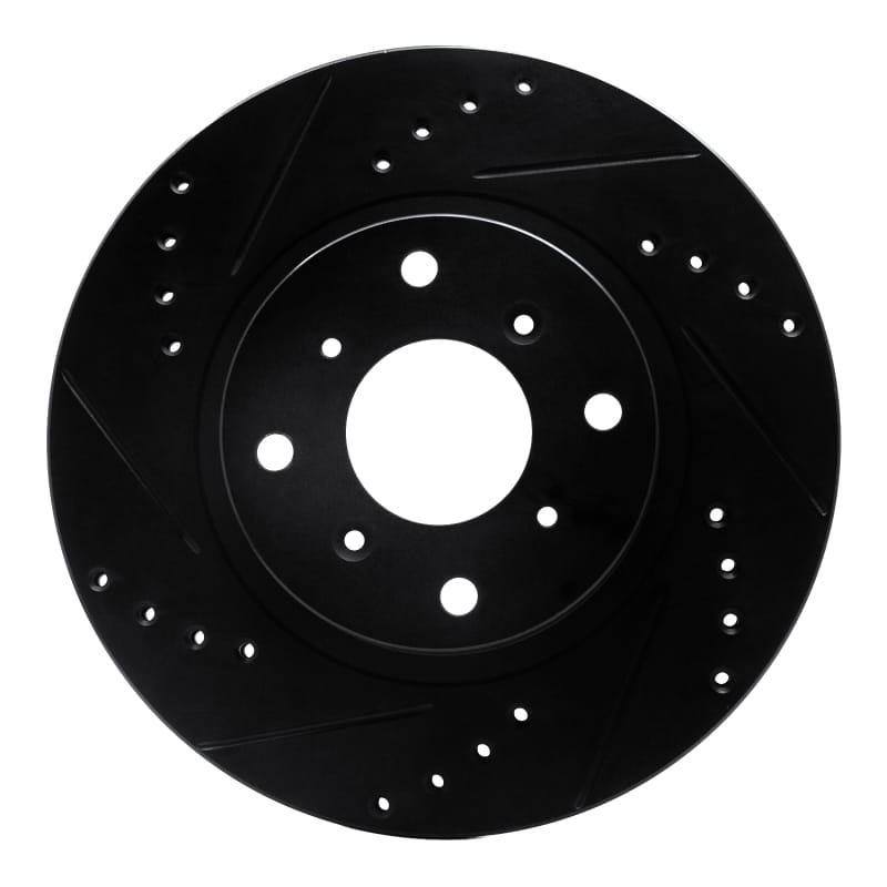 R1 Concepts — R1 87-90 Acura Legend Front Left Drilled & Slotted Black Brake Rotor
R1 Brake Rotor Drill