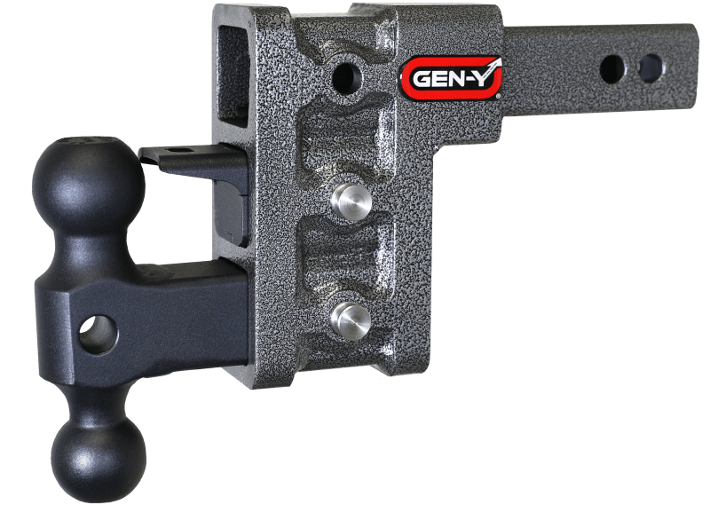 GEN-Y Hitch — Gen-Y Mega Duty 2in Shank 5in Drop 1.5K TW 10K Hitch w/GH-031 Dual-Ball/GH-032 Pintle Lock
Drop Hitch