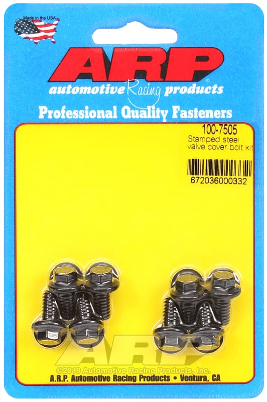 ARP — ARP Stamped Steel Hex Valve Cover Bolt Kit