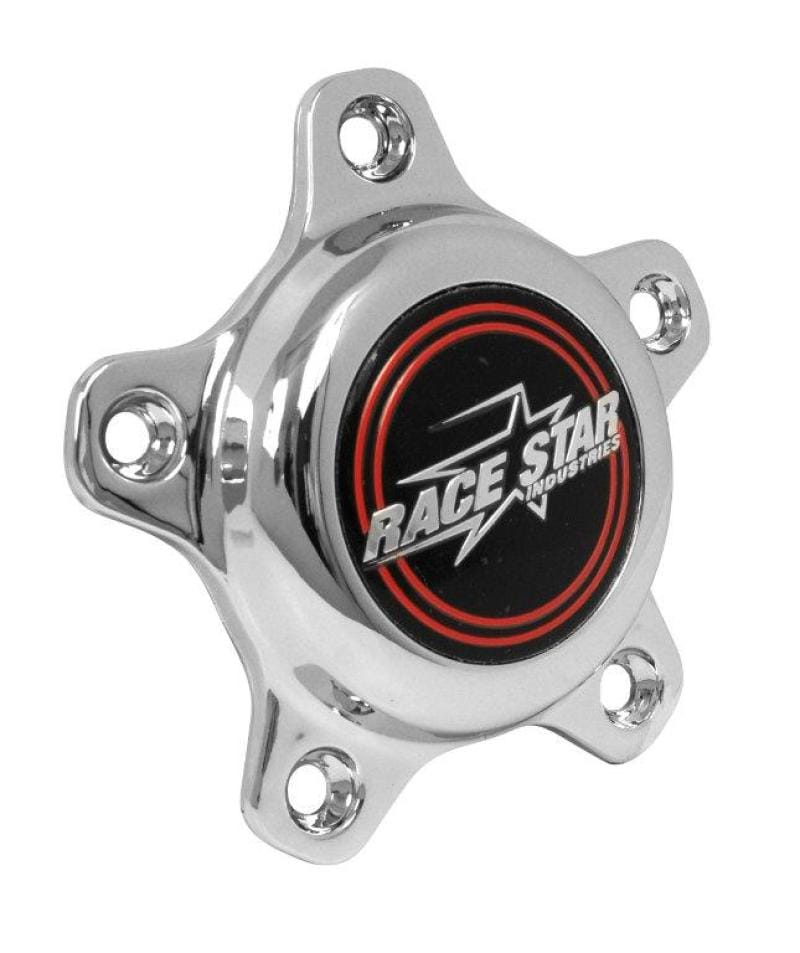 Race Star — Race Star 5 Lug Cap Tall Plastic Chrome (incl. Medallion & Screws)