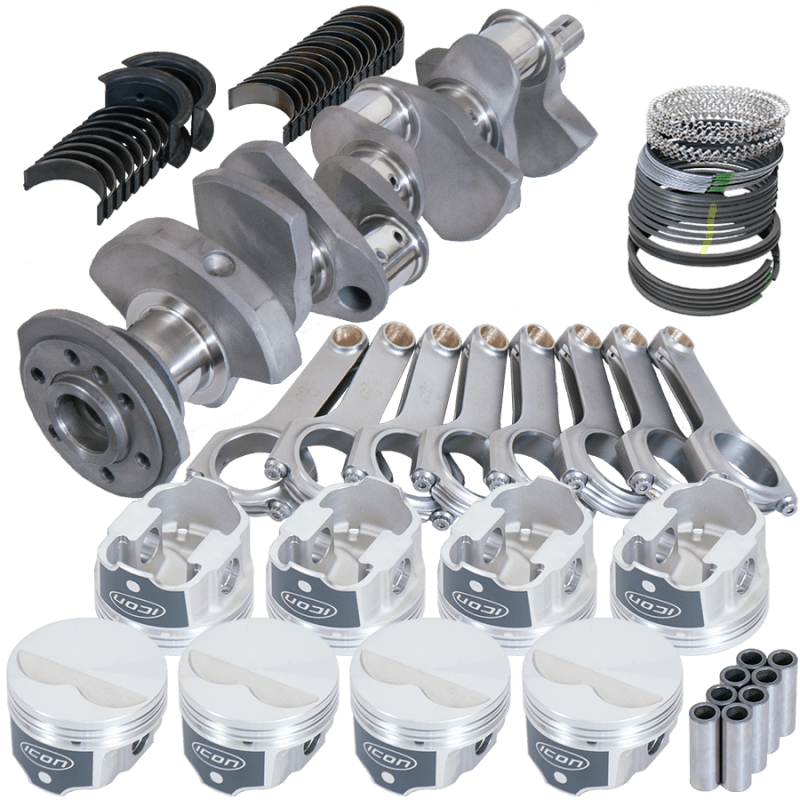 Eagle — Eagle Chevy 350 3.480in Crank 5.700in H-Beam -3.7cc Flat Top 4.040in Pistons Rotating Assembly
Competition Assembly