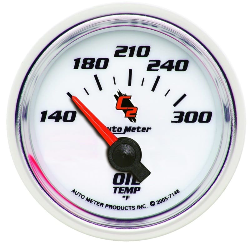 AutoMeter — Autometer C2 Electric Oil Temperature 2 1/16in 140-300 F Gauge
GA 2" OILT ELECT C2
