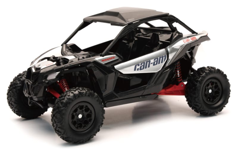 New Ray Toys — New Ray Toys Can-AM Maverick X3 (Hyper Silver/Red)/ Scale - 1:18