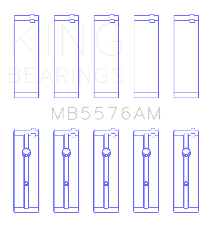 King Engine Bearings — King Engine Bearings Ford J4B/J4C (Size +1.0mm) Main Bearing Set
Engine Bearing
