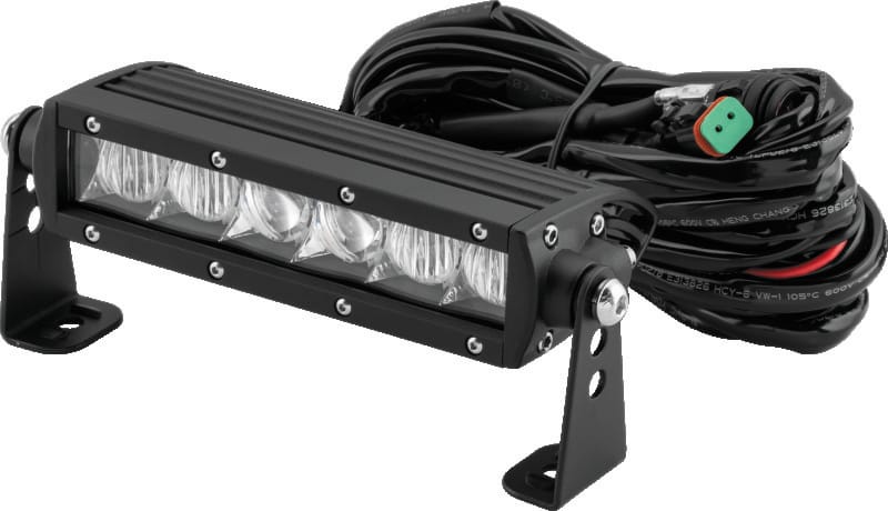 QuadBoss — Light Bar, Single Row, LED, 6.5 in., Black
