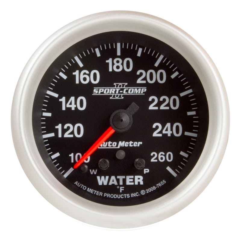 AutoMeter — AutoMeter Gauge Water Temp 2-5/8in. 260 Deg. F Stepper Motor W/ Peak & Warn Sport-Comp II
2-5/8" WATER TEMP, 1