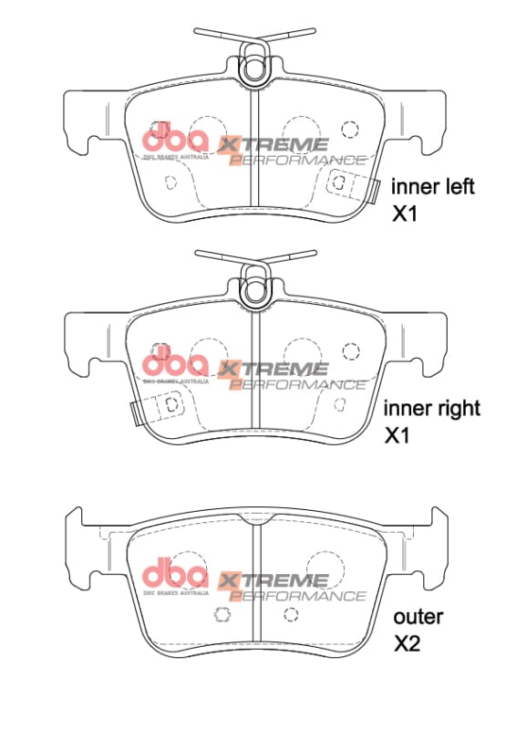 DBA — DBA 2017+ Honda Civic Type-R (FK8/FL5) XP Performance Rear Brake Pads
Brake Pad
