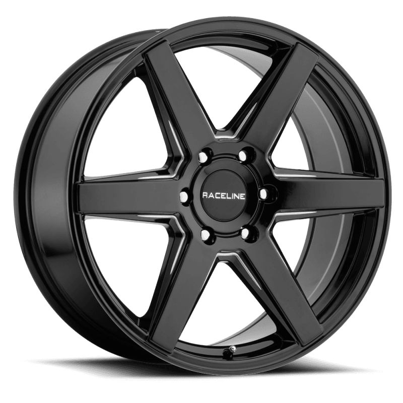 Raceline — Raceline 156B Surge 16x6.5in / 5x130 BP / 45mm Offset / 84.1mm Bore - Black & Milled Wheel