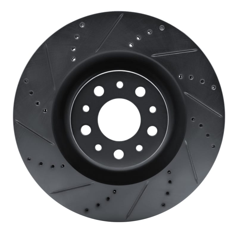 R1 Concepts — R1 14-19 Fiat 500L Front Left Drilled & Slotted Black Brake Rotor
R1 Brake Rotor Drill