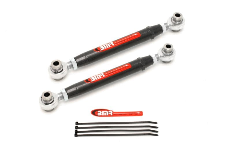 BMR Suspension — BMR 10-15 5th Gen Camaro Rear Adj. Rod Ends Toe Rods - Black Hammertone