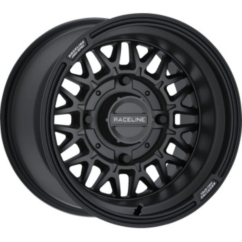 Raceline — Raceline A13B Omega 15x10in/4x137 BP / 0mm Offset /110.18mm Bore - Satin Black Wheel