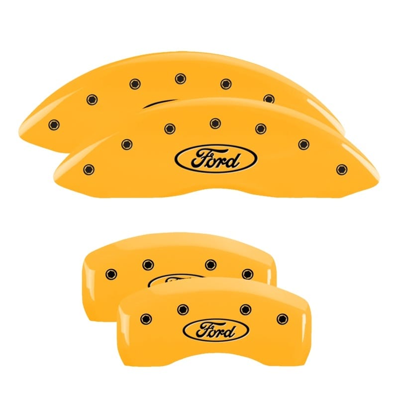 MGP — MGP 4 Caliper Covers Engraved Front & Rear Oval Logo/Ford Yellow Finish Black Char 2004 Ford Falcon
Caliper Covers