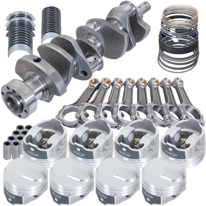 Eagle — Eagle Chevy 454 1Pc 4.000in Crank 6.135in I-Beam Rods 43cc Dome 4.320in Pistons Rotating Assembly
Street & Strip Assy