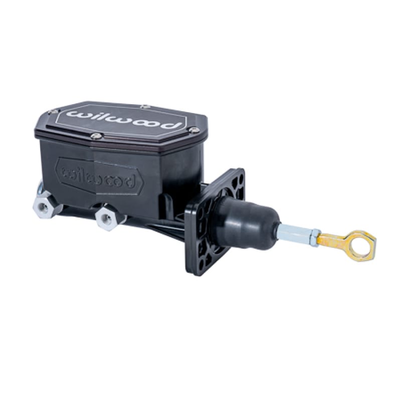 Wilwood — Wilwood Compact Tandem Master Cylinder w/ Mopar 4 Bolt Flange w/ Pushrod 15/16in Bore - Black