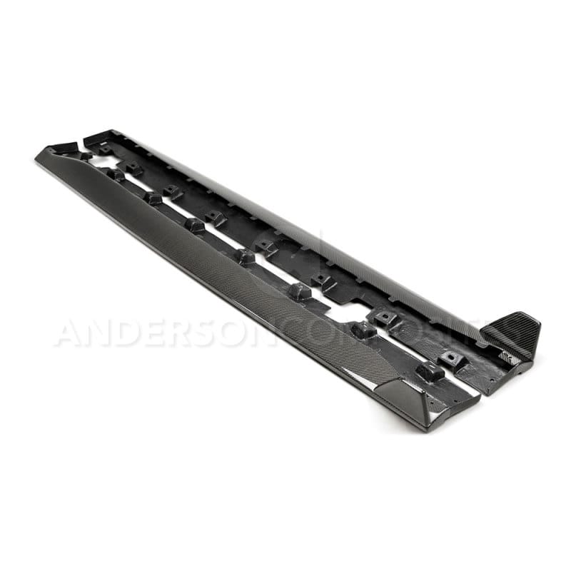 Anderson Composites — Anderson Composites 2015-2017 Ford Mustang GT350 Style Rocker Panel Splitter