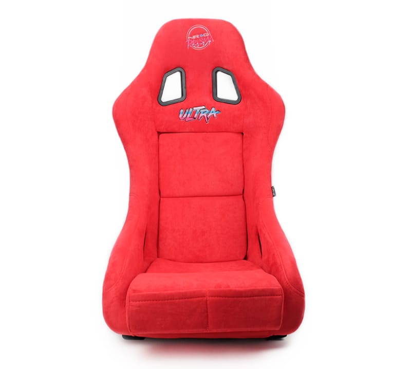 NRG — NRG FRP Bucket Seat ULTRA Edition - Medium (Red Alcantara/Pearlized Back)