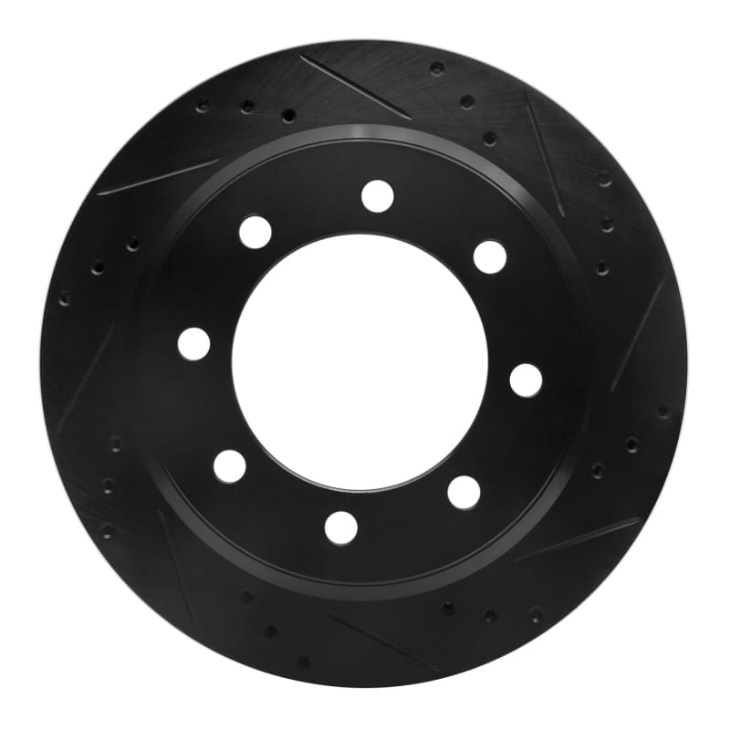R1 Concepts — R1 08-25 Ford E-150 Rear Right Drilled & Slotted Black Brake Rotor
R1 Brake Rotor Drill