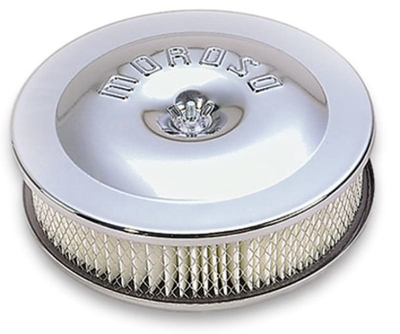 Moroso — Moroso Race/Street Air Cleaner - 8-1/2in x 2-3/8in Filter - Steel - Chrome Plated