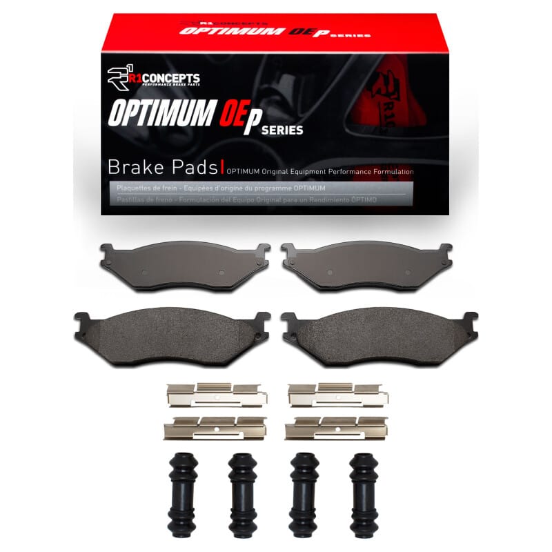R1 Concepts — R1 99-10 Coachmen Mirada Front/Rear Optimum OE Pads & Hardware Kit
R1 Optimum Oe Pads a