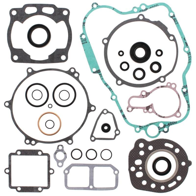 Vertex Pistons — Vertex Gaskets 1989 Kawasaki KX125 Complete Gasket Kit w/ Oil Seals