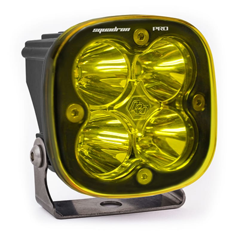 Baja Designs — Baja Designs Squadron Pro Work/Scene Pattern Black LED Light Pod - Amber