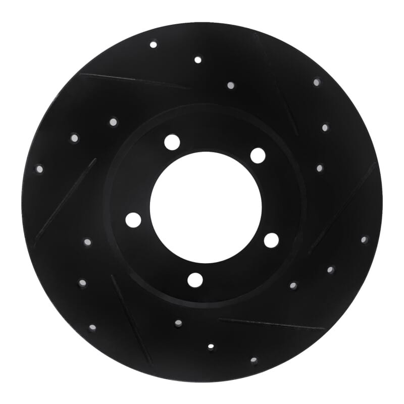 R1 Concepts — R1 75-83 Toyota Pickup Front Right Drilled & Slotted Black Brake Rotor
R1 Brake Rotor Drill