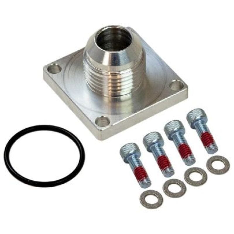 Moroso — Moroso -10AN Male 4-Bolt Square Flange Dry Sump Square Base Fitting