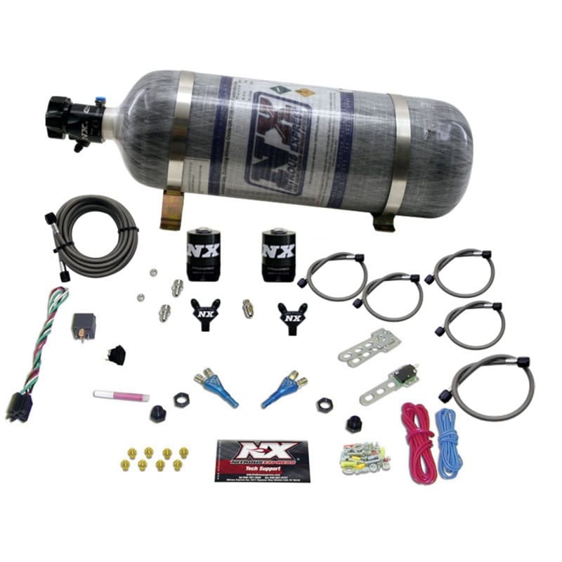 Nitrous Express — Nitrous Express Ford EFI Dual Nozzle Nitrous Kit (100-300HP) w/Composite Bottle
Injection System Kit
N2OSys