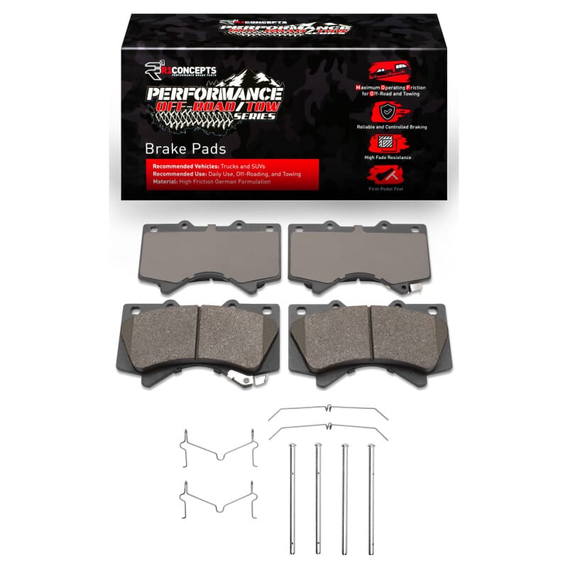 R1 Concepts — R1 17-21 Toyota Land Cruiser Front Performance Off-Road/Tow Brake Pads & Hardware Kit
R1 Performance Off-R