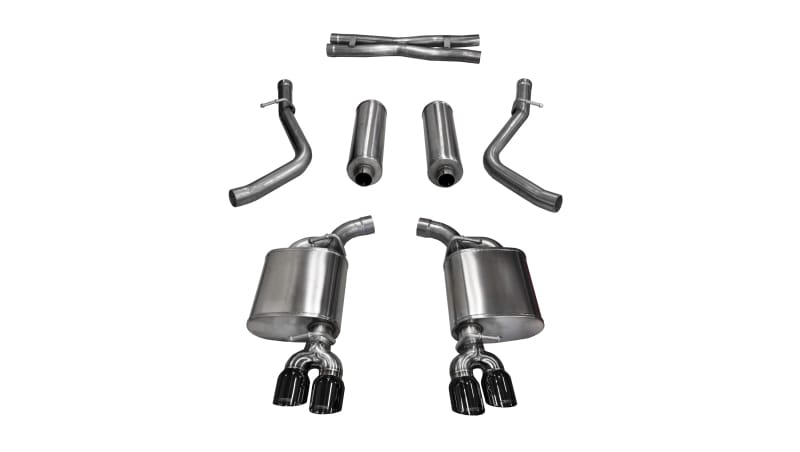 CORSA Performance — Corsa 2015-2016 Dodge Challenger Xtreme Cat-Back Dual Rear Exit with Twin 3.5in Black Pro-SeriesTips
Exhaust