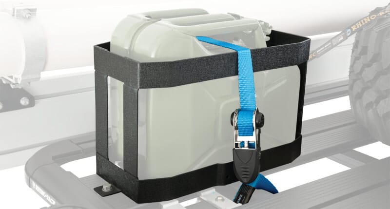 Rhino-Rack — Rhino-Rack Vertical Jerry Can Holder (Pioneer/Alloy Tray)