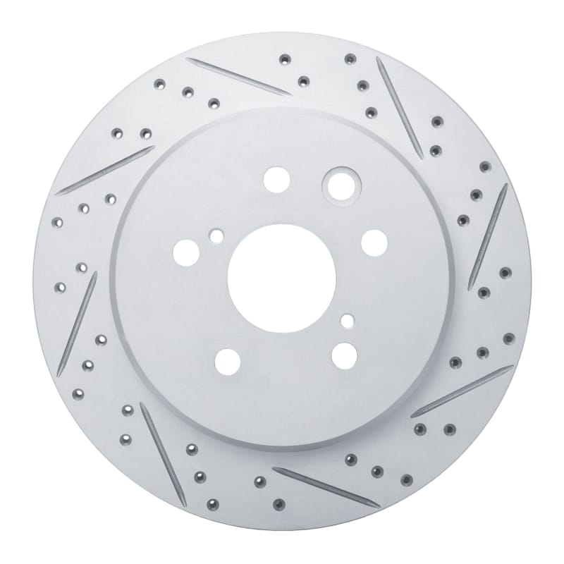 R1 Concepts — R1 06-20 Lexus Is200T Rear Right Drilled & Slotted Geo-Carbon Rotor