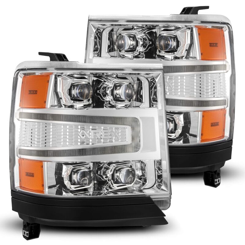 AlphaRex — AlphaRex 16-18 Chevy 1500HD NOVA-Series LED Proj Headlights Chrm w/Actv Lgt/SeqSig & DRL(Req 810023)
Projector Headlights