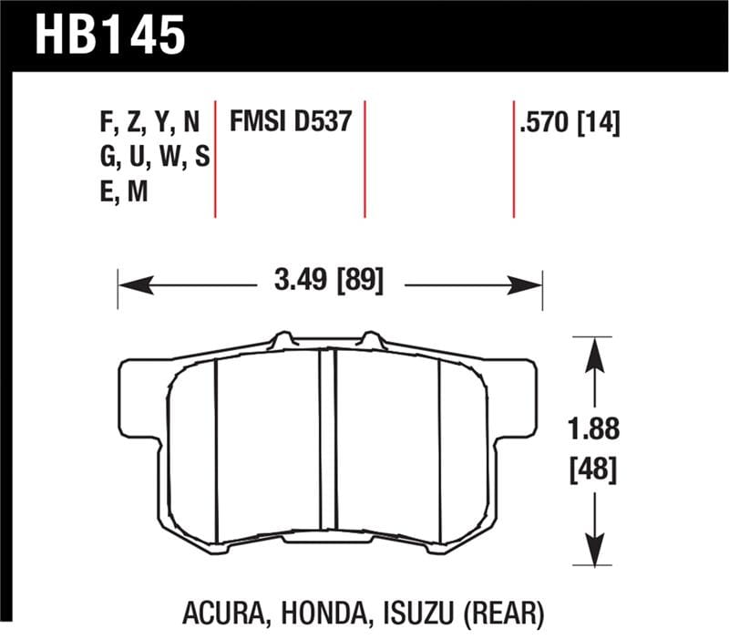 Hawk Performance — Blue 9012 Disc Brake Pad