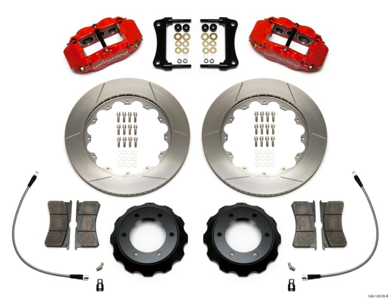 Wilwood — Wilwood Narrow Superlite Red 6R Front Kit 14in Slotted Rotor w/ Lines 05-15 Toyota Tacoma
BRAKE KIT