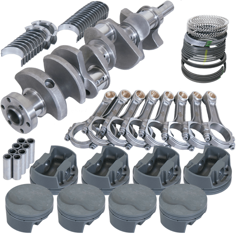 Eagle — Eagle Ford 289/302 3.250in Crank 5.400in I-Beam Rods -6cc Flat Top 4.125in Pistons Rotating Assembly
Street & Strip Assy