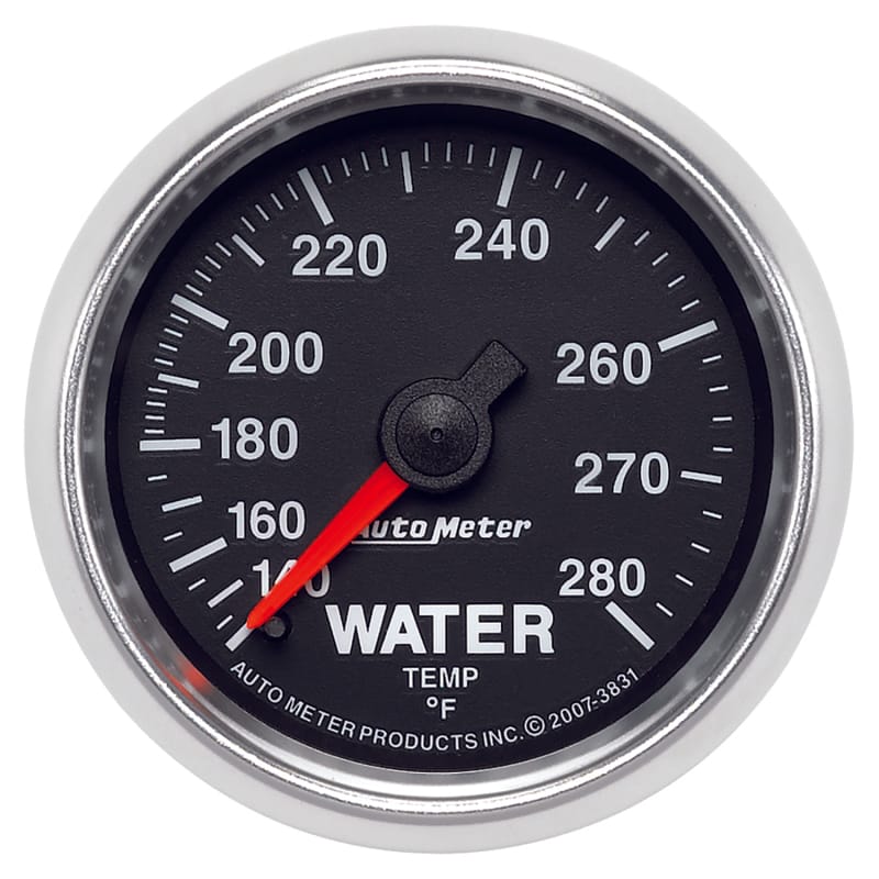 AutoMeter — AutoMeter Gauge Water Temp 2-1/16in. 140-280 Deg. F Mechanical Gs
2-1/16" WATER TEMP,