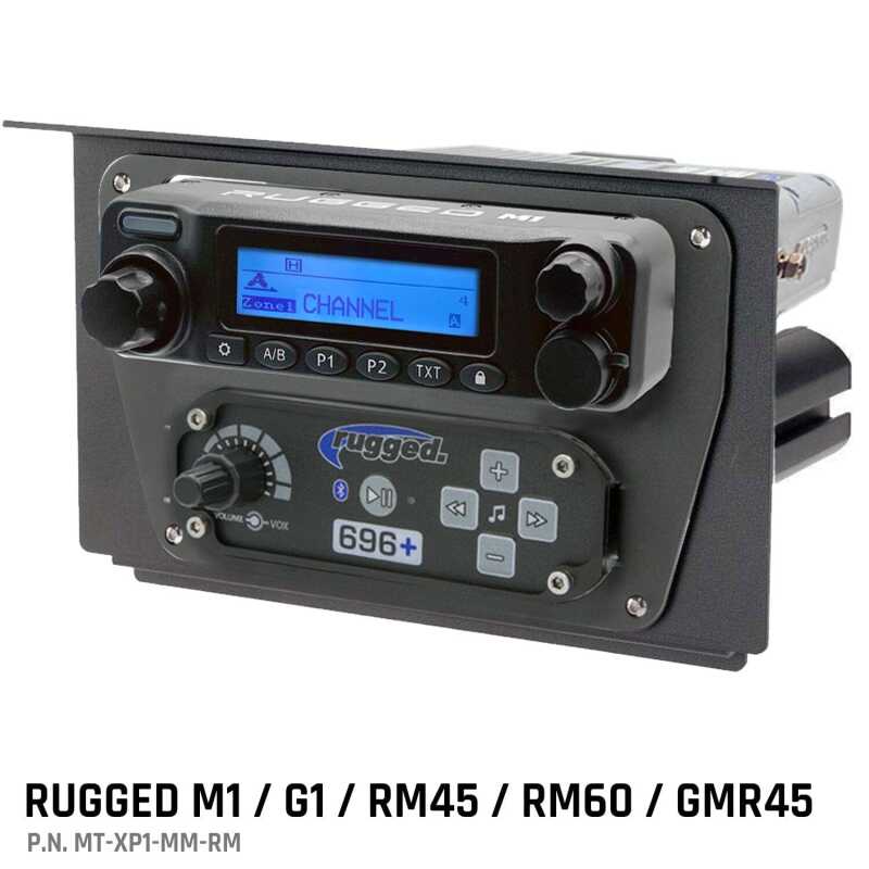Rugged Radios — Rugged Radios Polaris XP1 Mount Kit - M1 / G1 / RM60 / GMR45 - M1/G1/RM45/RM60/GMR45
