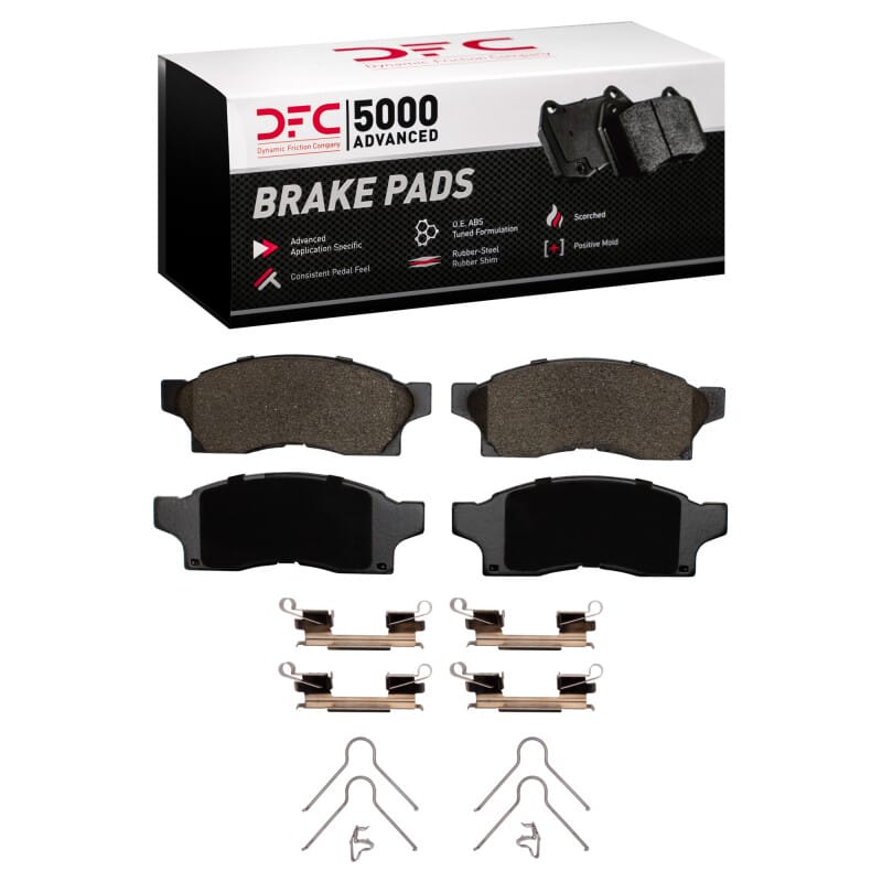 DFC — DFC 91-91 Toyota MR2 Front 5000 Advanced Semi Metallic Brake Pads and Hardware Kit
DFC Brake Pad Set