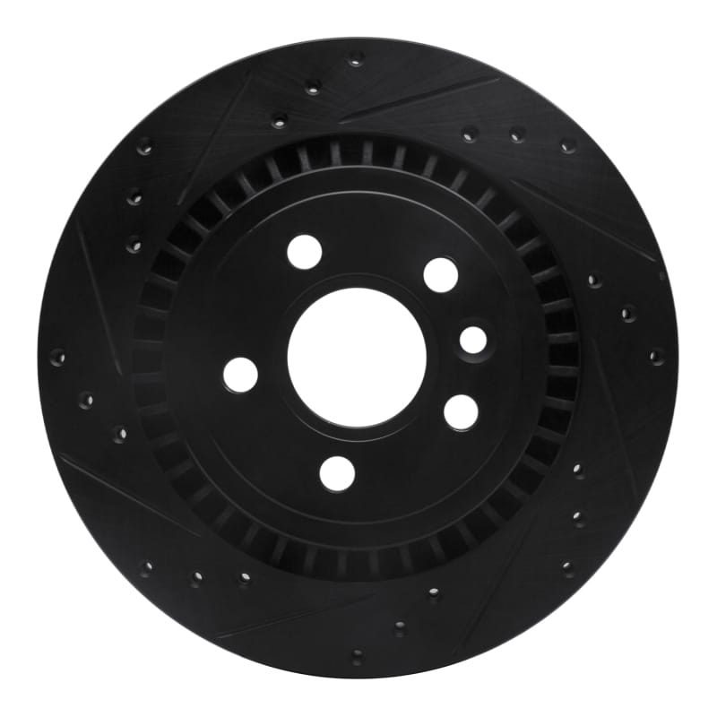 R1 Concepts — R1 07-18 Volvo XC70 Rear Left Drilled & Slotted Black Brake Rotor
R1 Brake Rotor Drill