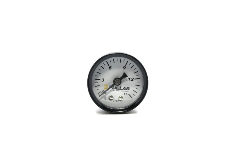 Fuelab — Fuelab 1.5in Carb Fuel Pressure Gauge - Range 0-15 PSI
Gauge