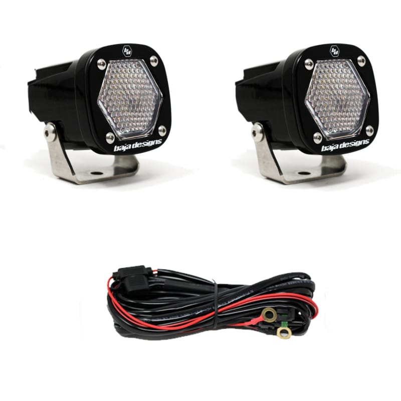 Baja Designs — Baja Designs S1 Work/Scene LED Light w/ Mounting Bracket Pair
