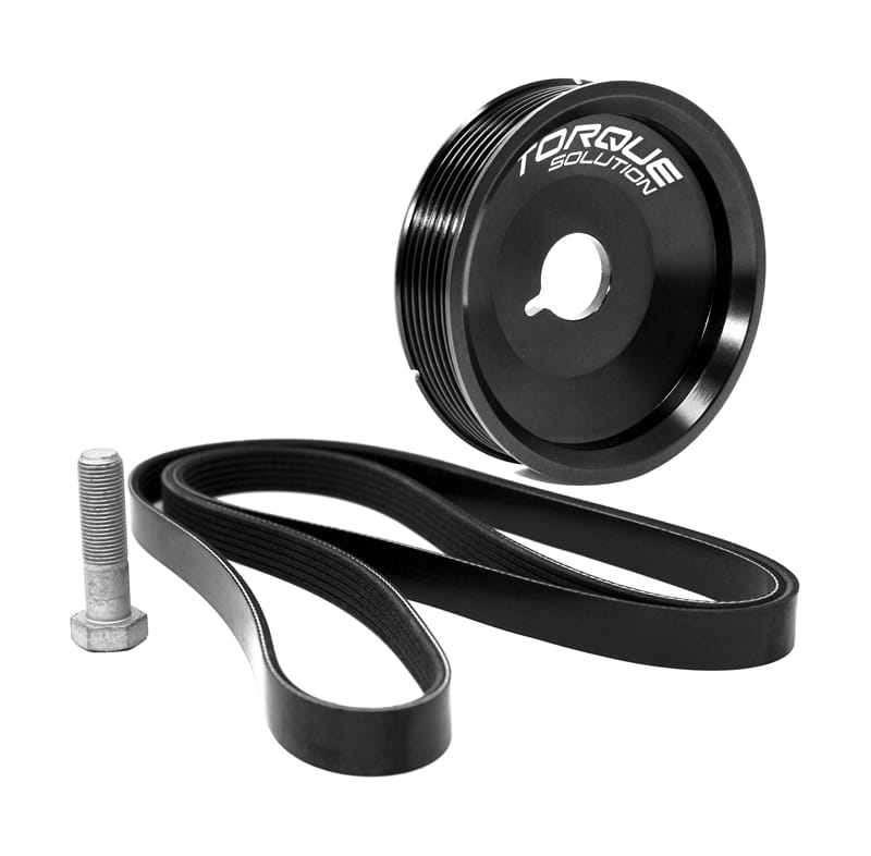 Torque Solution — Torque Solution Underdrive Crank Pulley Kit Porsche Boxster/Cayman/996/997 w/AC (Excl Turbo Engines)