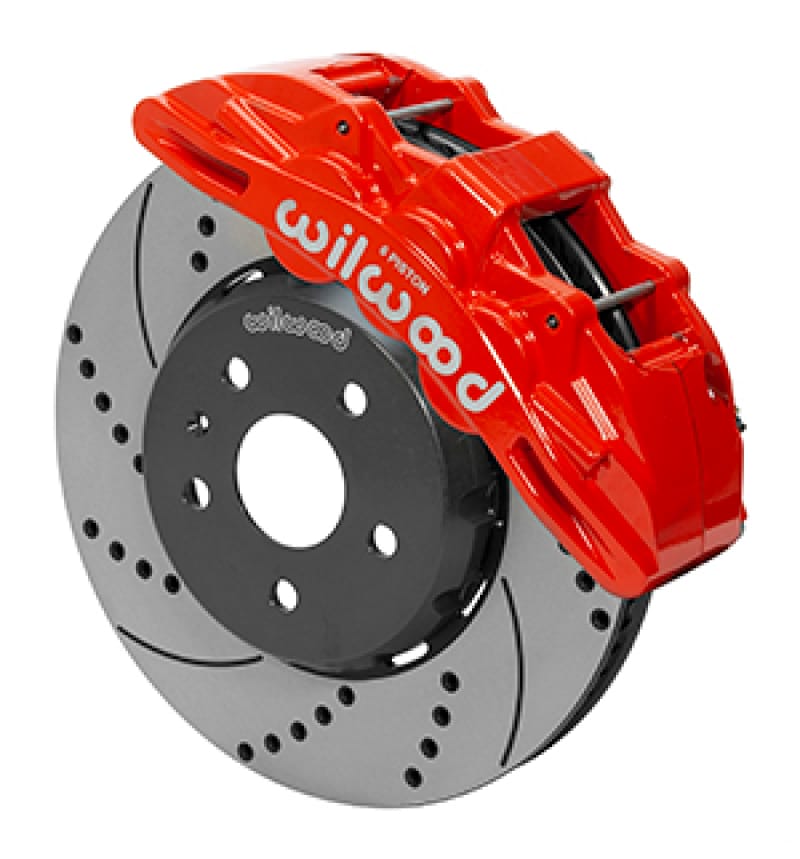 Wilwood — Wilwood SX6R Front Brake Kit 14in SRP Slotted/Drilled Red 16-19 Chevy Camaro SS
BRAKE KIT
