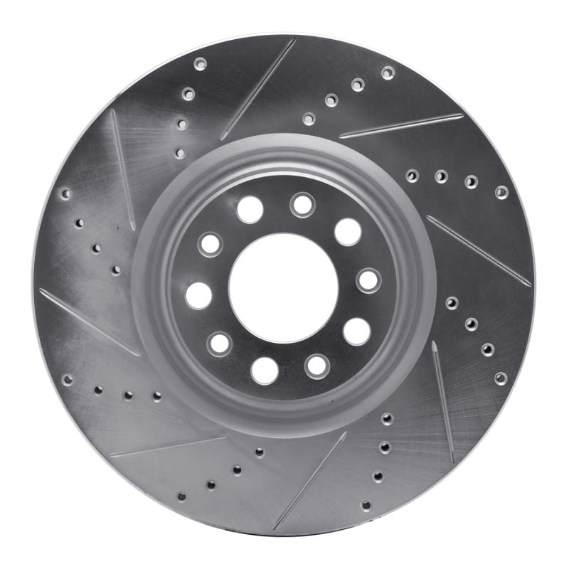 R1 Concepts — R1 2017-2025 Alfa Romeo Stelvio Front Left Drilled & Slotted Silver Brake Rotor
R1 Brake Rotor Drill