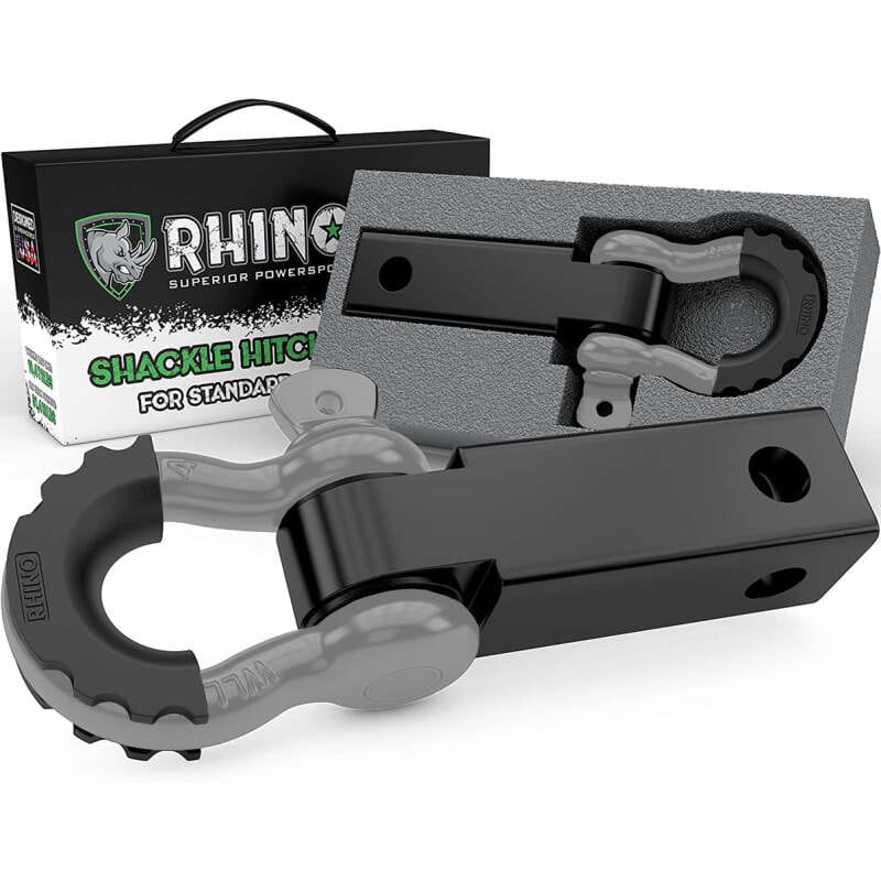 Rhino USA — Rhino USA Shackle Hitch Receiver W/ D-Ring (Gray)
Tow Hook