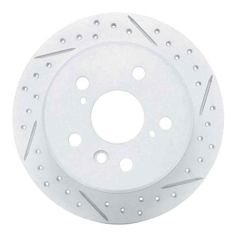 R1 Concepts — R1 02-08 Lexus Es330 Rear Right Drilled & Slotted Geo-Carbon Rotor