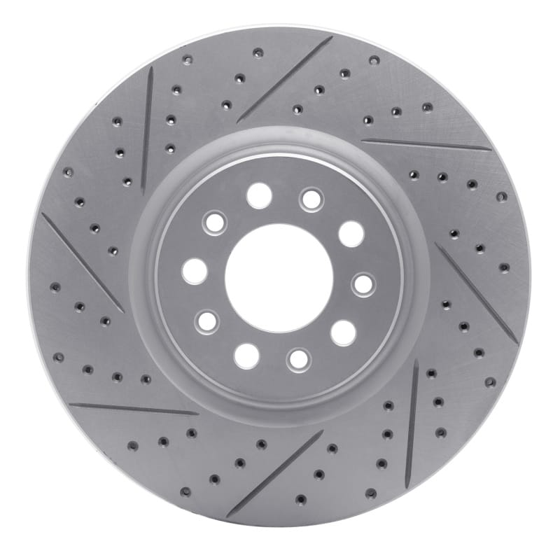 R1 Concepts — R1 14-26 Alfa Romeo Tonale Front Right Drilled & Slotted Geo-Carbon Rotor